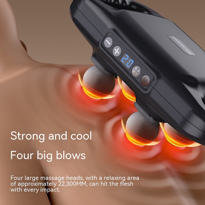 Discover Ultimate Relaxation with Our Four-Head High-Frequency Massage Gun