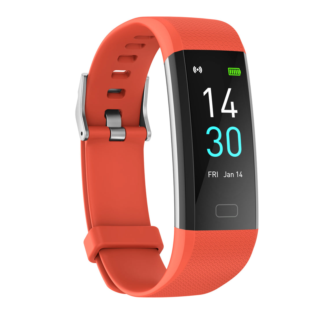 Smart Watch With Heart Rate, Blood Pressure, Steps, And Temperature Tracking
