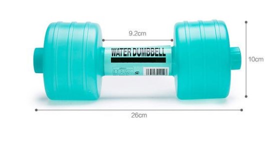 Water Fillable Plastic Dumbbells For Women’s Fitness Training