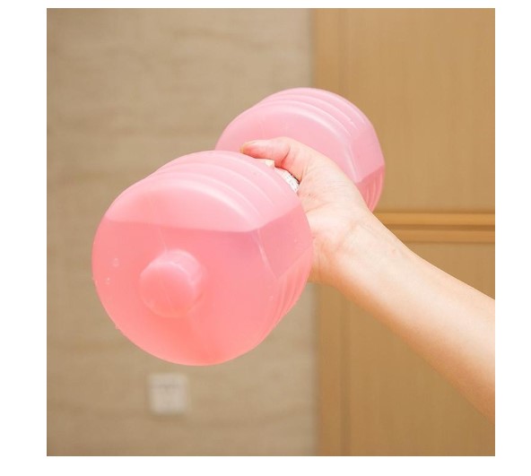 Water Fillable Plastic Dumbbells For Women’s Fitness Training