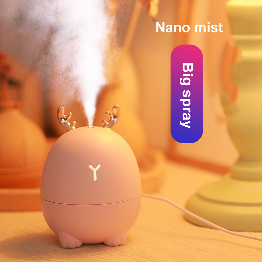 USB Cartoon Deer And Rabbit Humidifier For Home Use