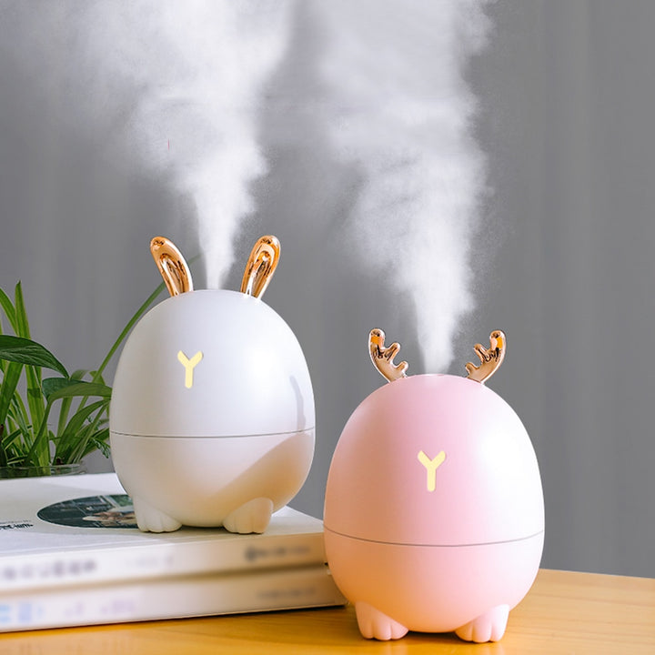 USB Cartoon Deer And Rabbit Humidifier For Home Use