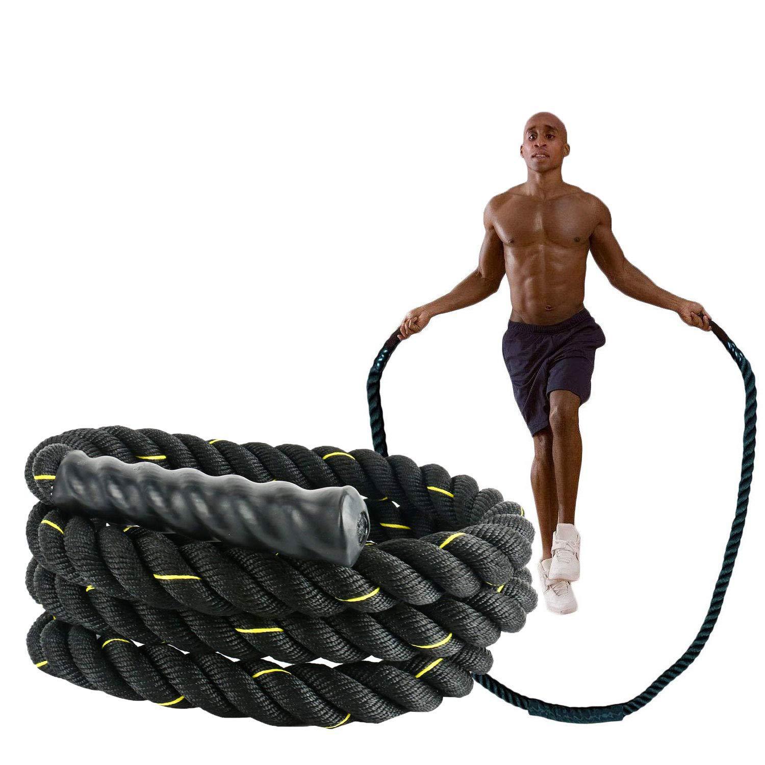 Heavy-Duty Triple-Strand Jumping Rope For Fitness And Weight Training