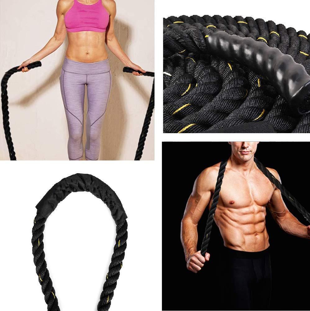 Heavy-Duty Triple-Strand Jumping Rope For Fitness And Weight Training