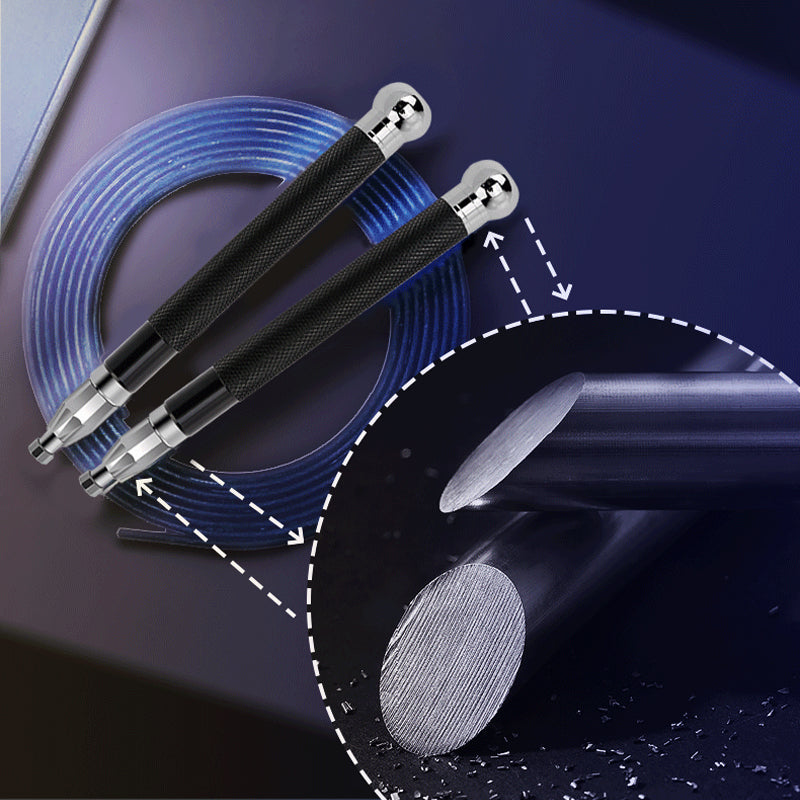 Aluminum Handle Steel Wire Skipping Double-bearing Skipping Rope