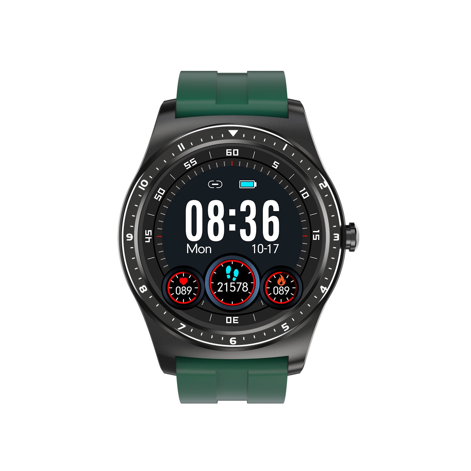 Full-Touch Smart Watch With Heart Rate, Blood Pressure, Sleep, And Fitness Tracking