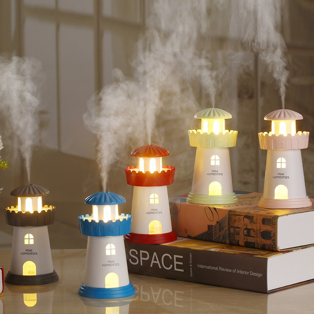 Lighthouse-Shaped Humidifier For Home Use