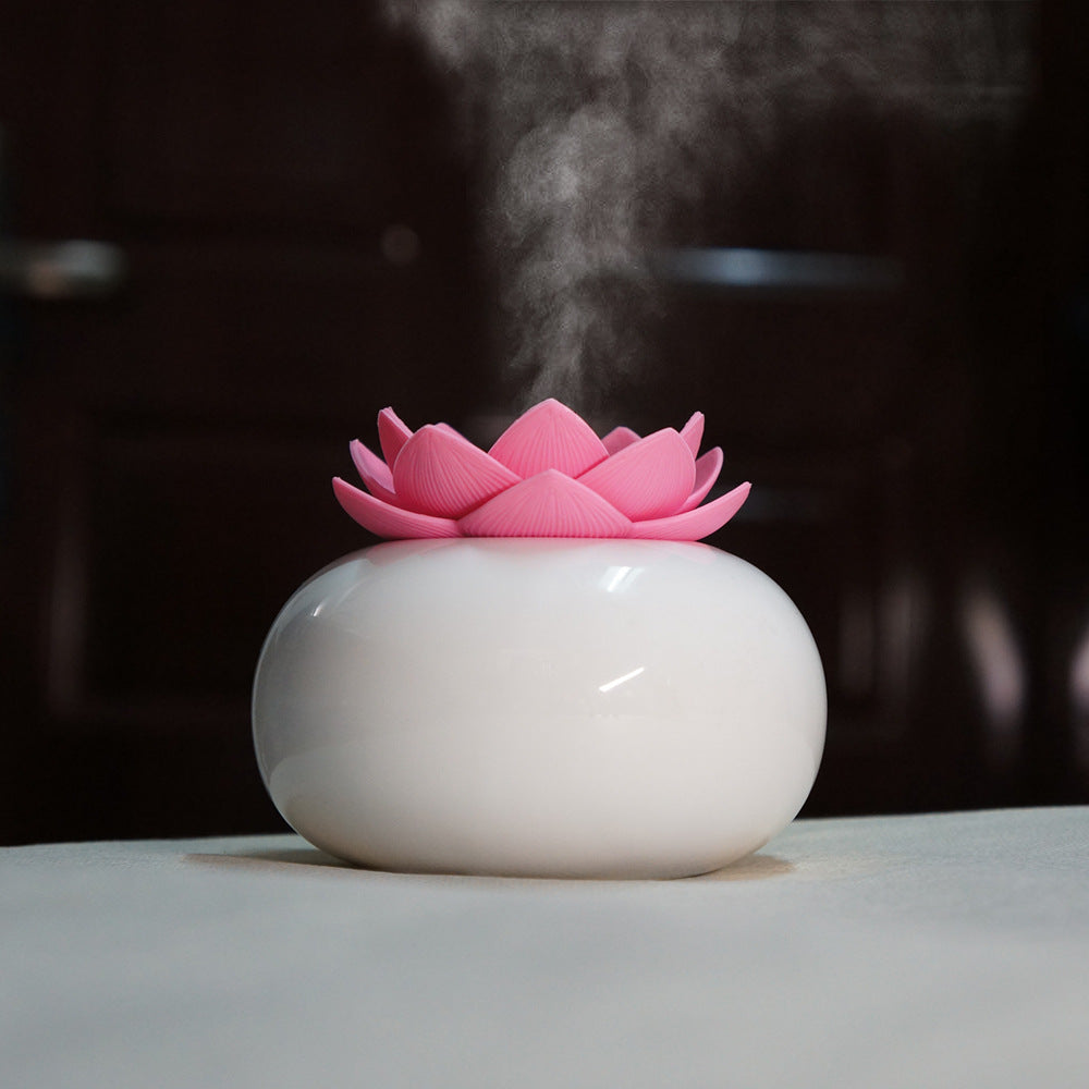 Lotus-Shaped Humidifier For Home And Office Use