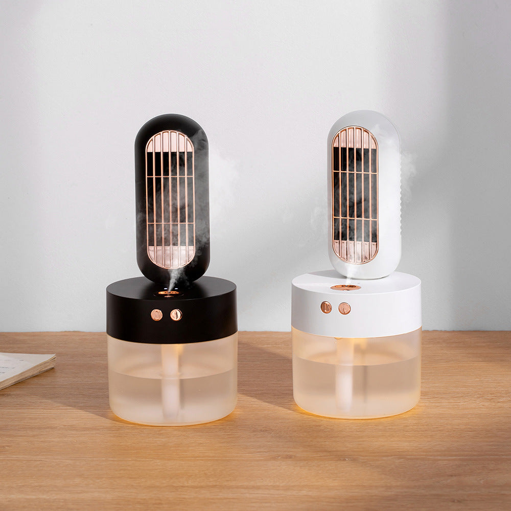 Small Humidifier With Built-In Fan For Home And Office