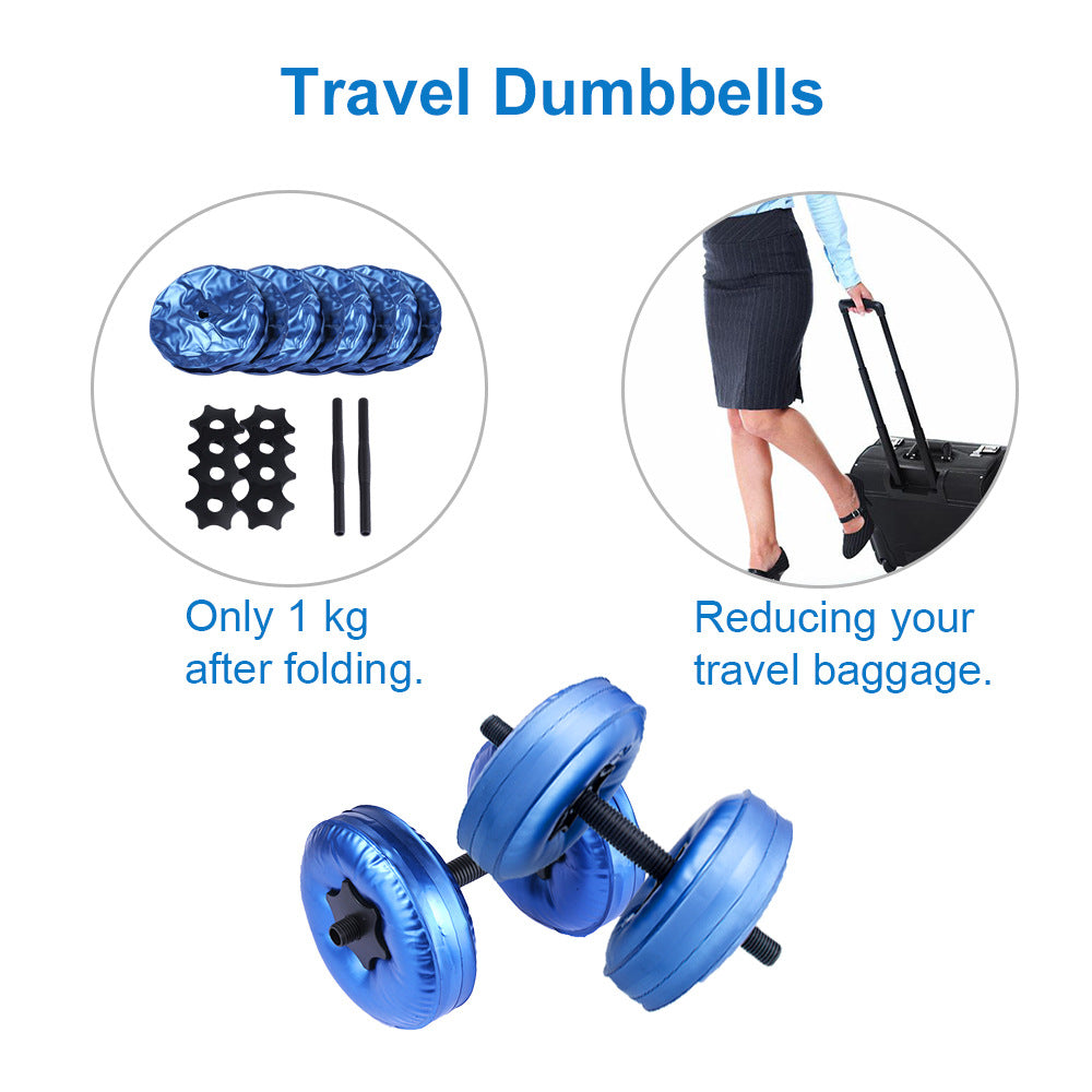 Water-Filled Dumbbells For Fitness And Strength Training
