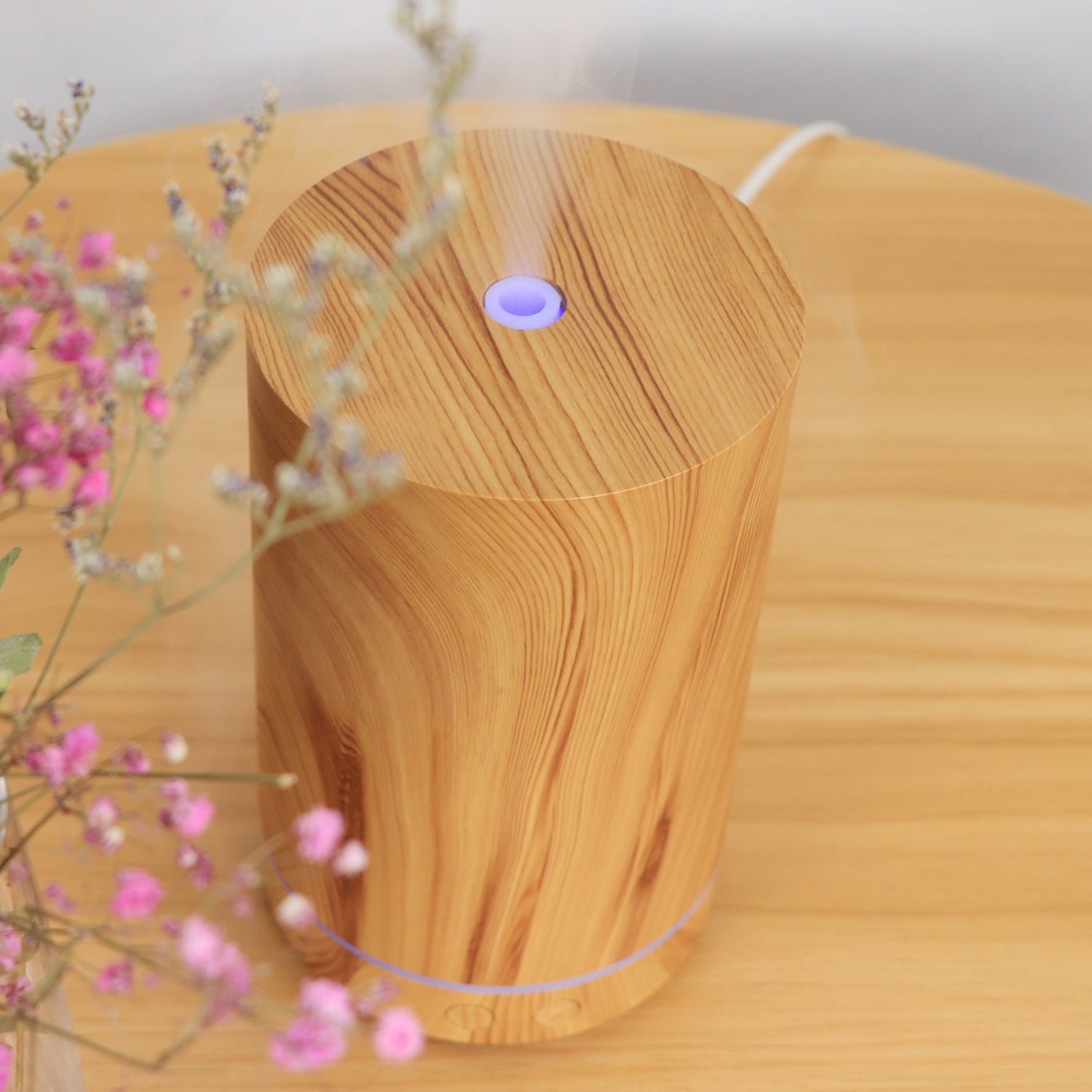 Wood Grain-Style Humidifier For Home And Office