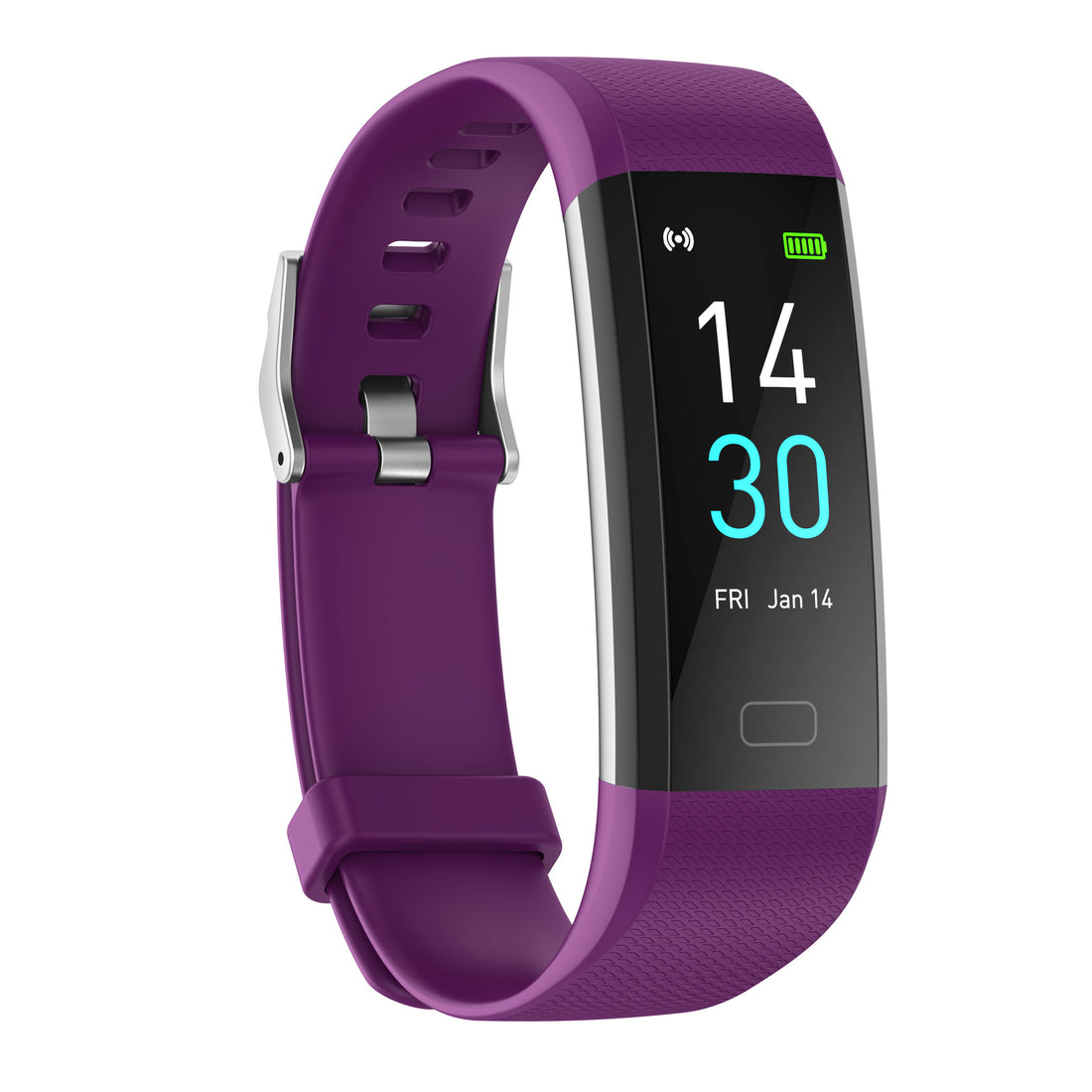 Smart Watch With Heart Rate, Blood Pressure, Steps, And Temperature Tracking