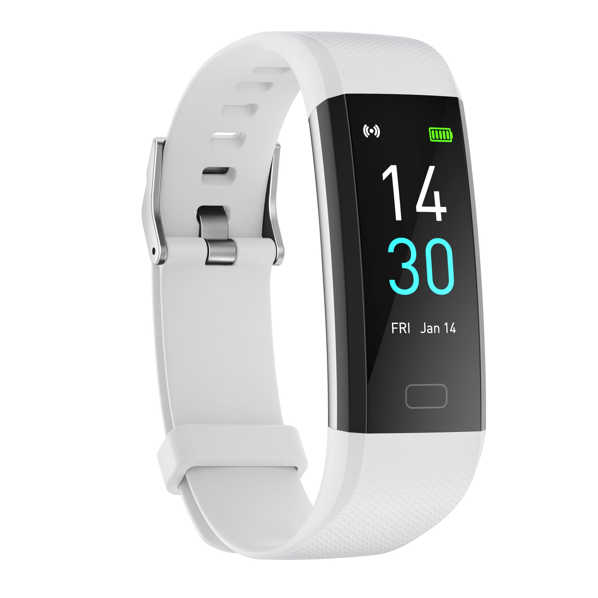 Smart Watch With Heart Rate, Blood Pressure, Steps, And Temperature Tracking