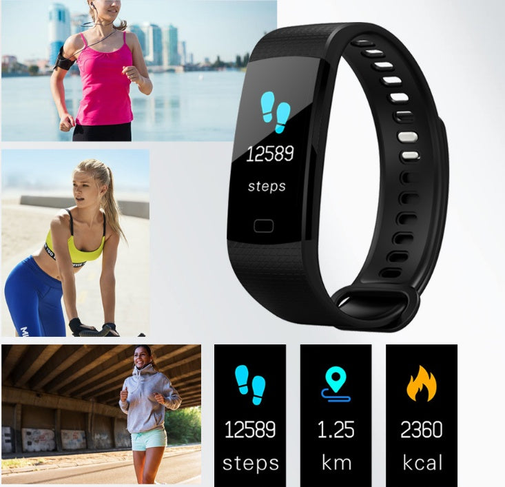 Smart Band Watch With Color Screen, Heart Rate, And Fitness Tracker