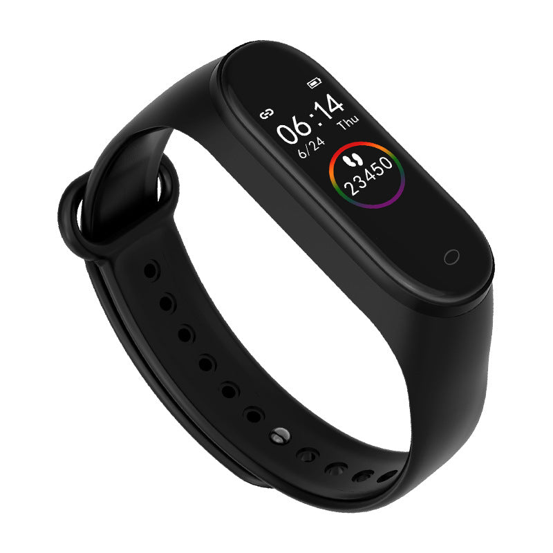 Waterproof Smart Bracelet With Heart Rate, Blood Pressure, And Fitness Tracking
