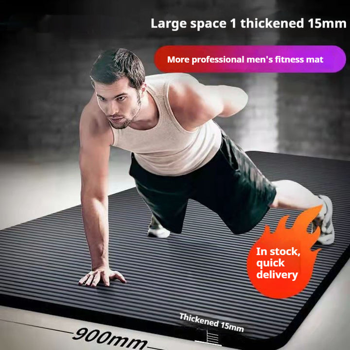 Fitness Yoga Mat For Exercise, Stretching, And Workouts