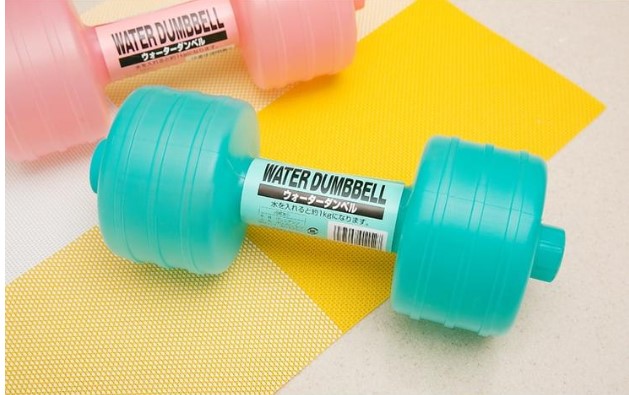 Water Fillable Plastic Dumbbells For Women’s Fitness Training
