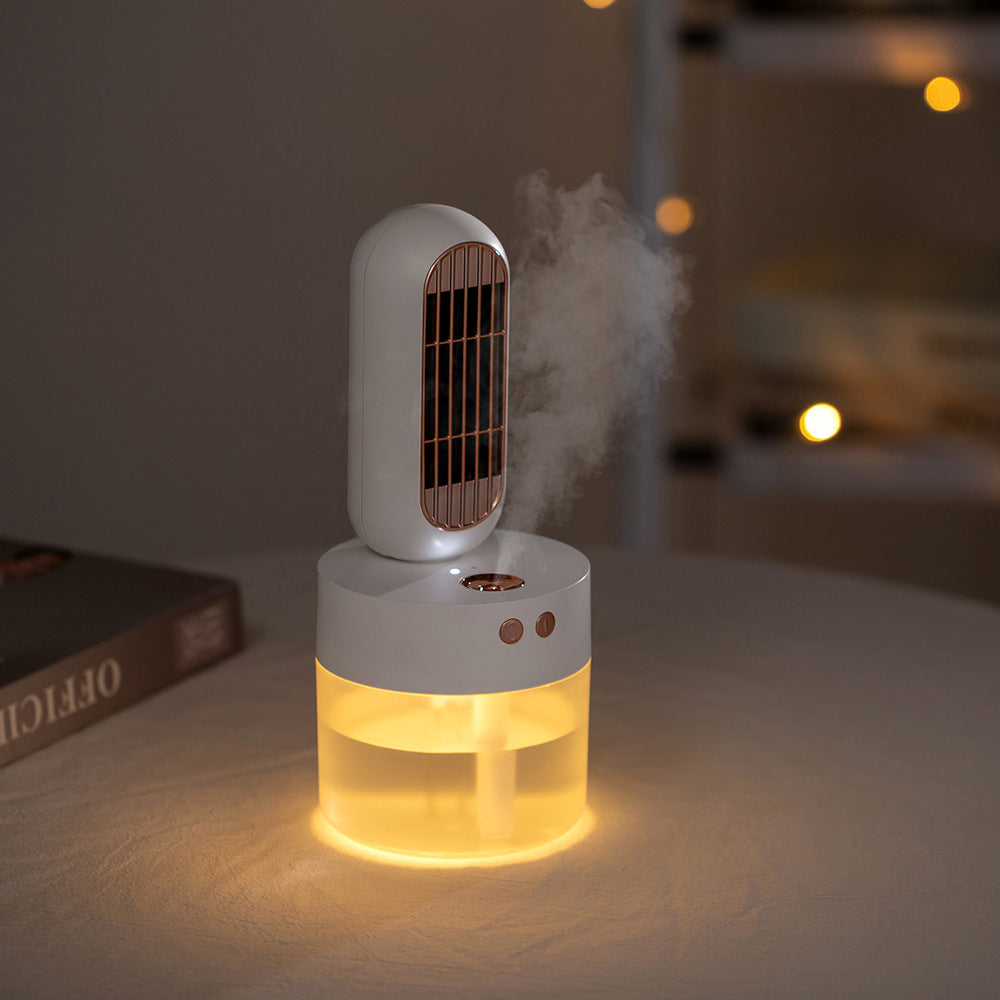 Small Humidifier With Built-In Fan For Home And Office