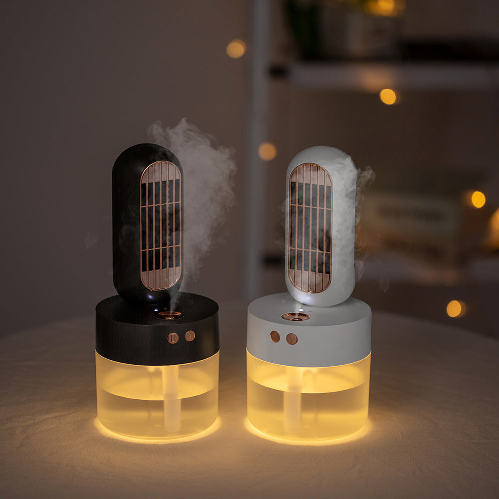 Small Humidifier With Built-In Fan For Home And Office
