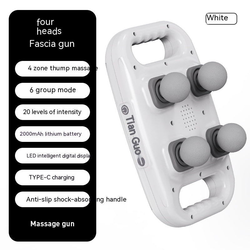 Four-Head High-Frequency Massage Gun For Full Body Relaxation