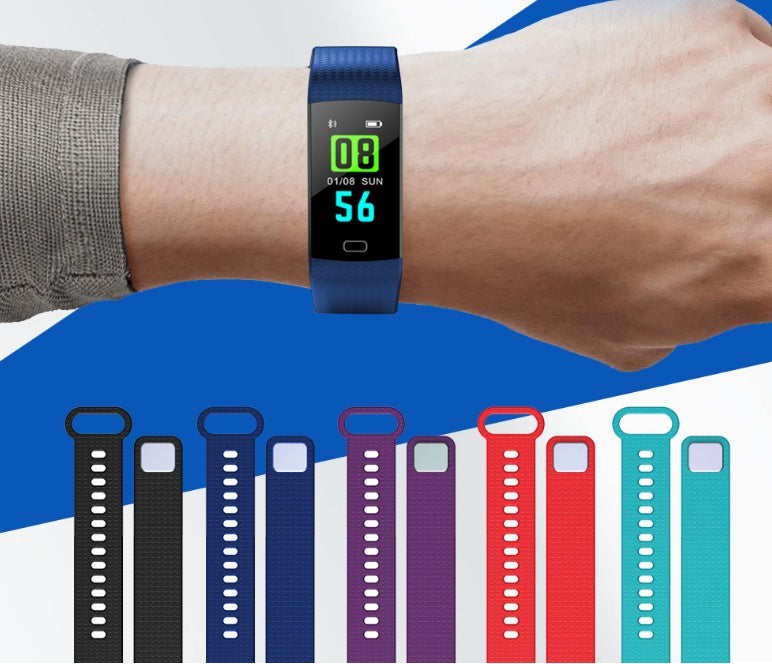 Smart Band Watch With Color Screen, Heart Rate, And Fitness Tracker