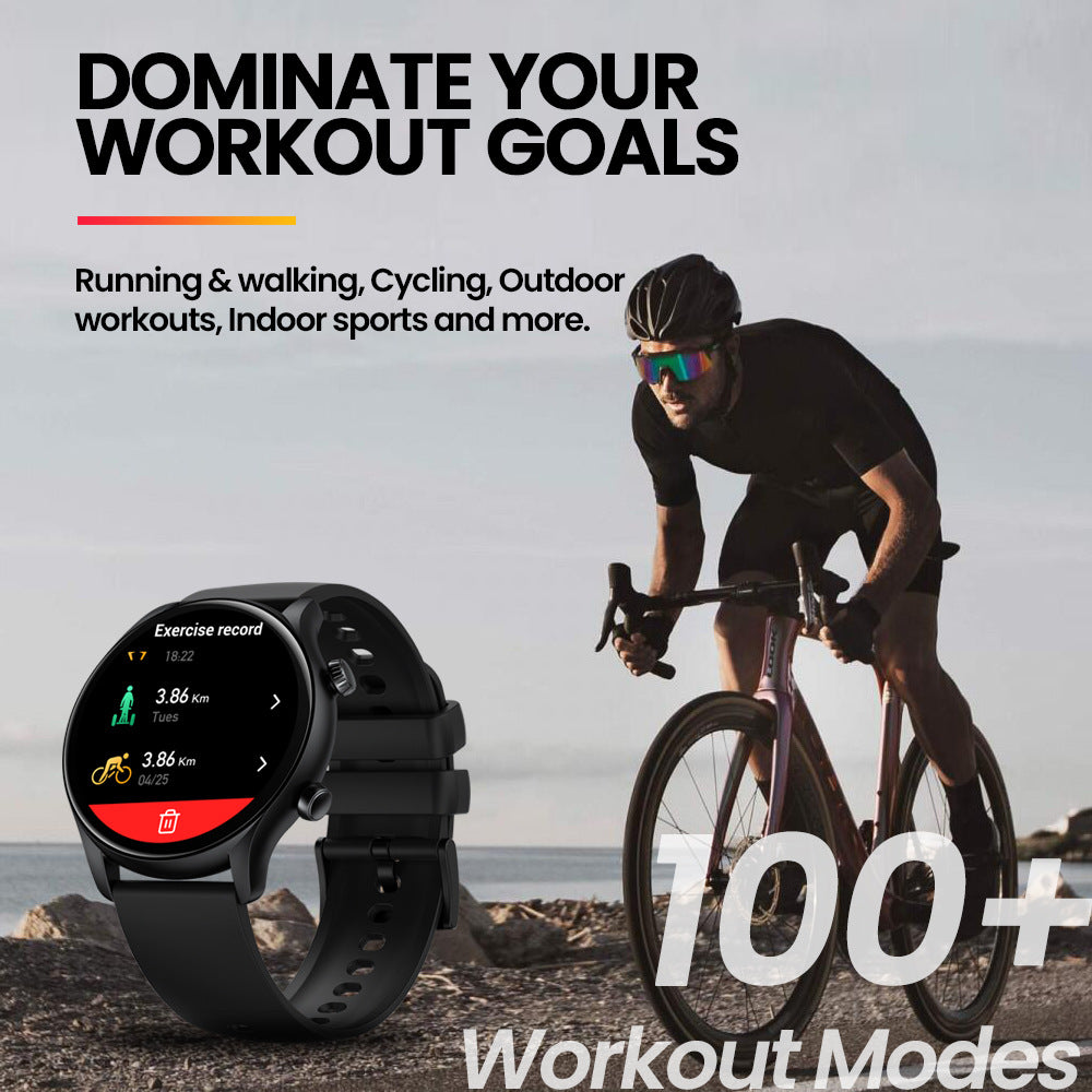 Smart Watch With Bluetooth Calling, Heart Rate, Steps, And Fitness Tracking