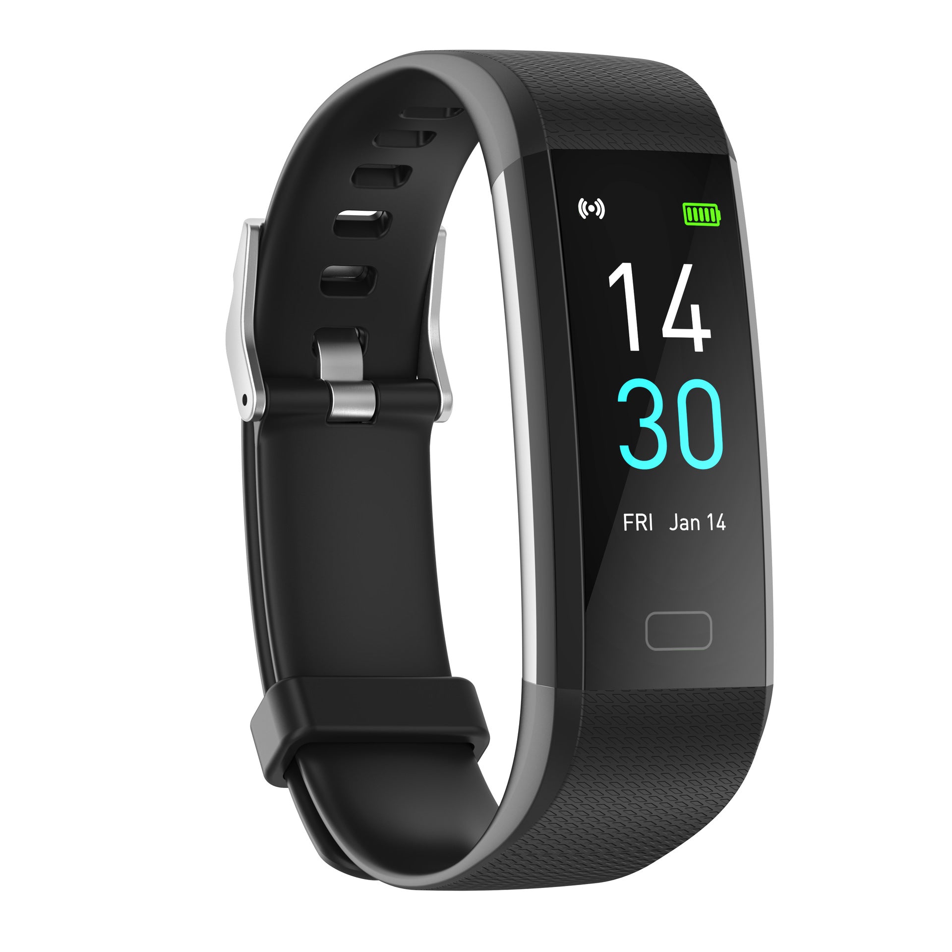 Smart Watch With Heart Rate, Blood Pressure, Steps, And Temperature Tracking