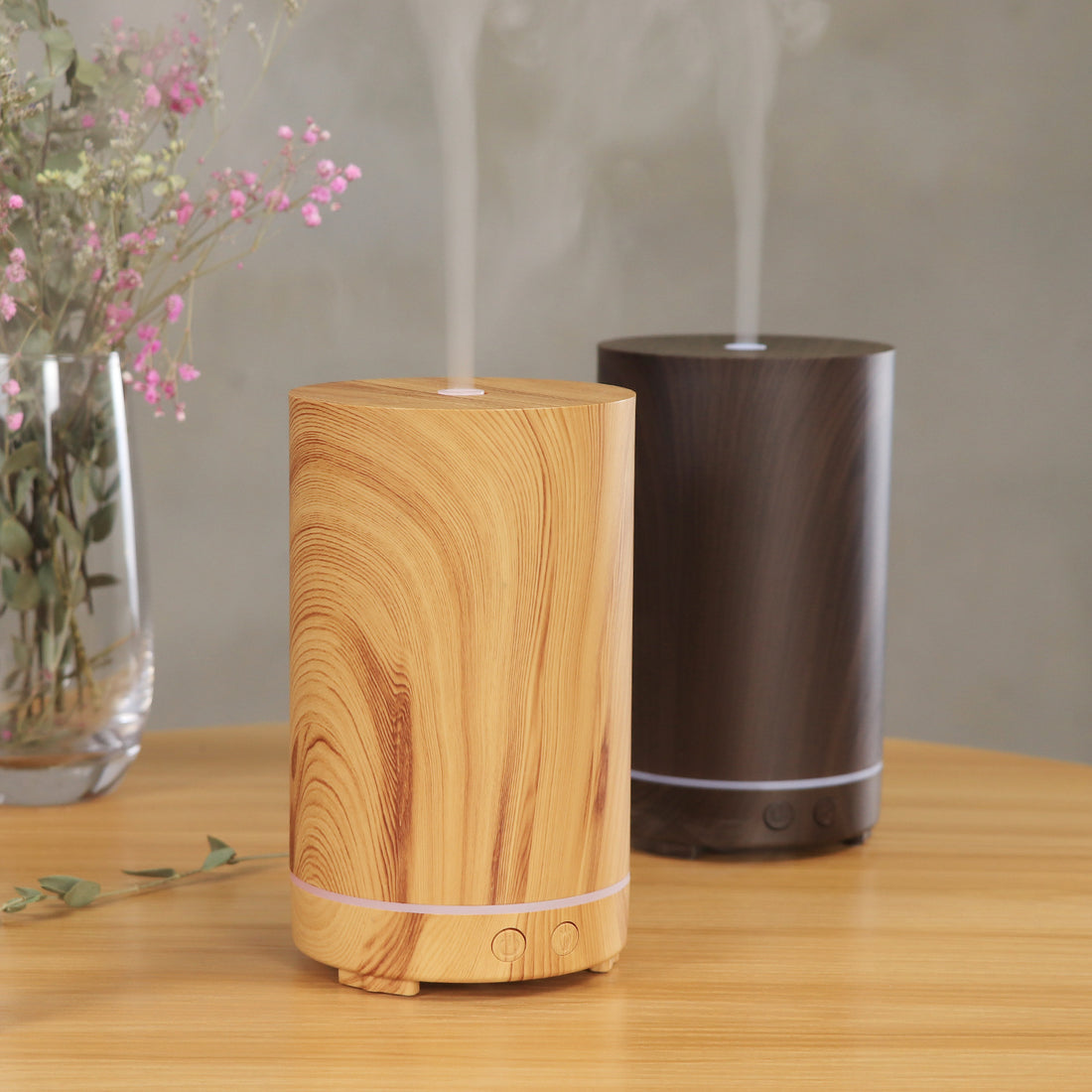 Wood Grain-Style Humidifier For Home And Office