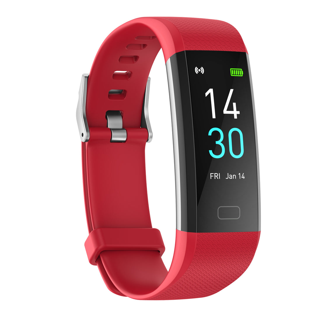 Smart Watch With Heart Rate, Blood Pressure, Steps, And Temperature Tracking