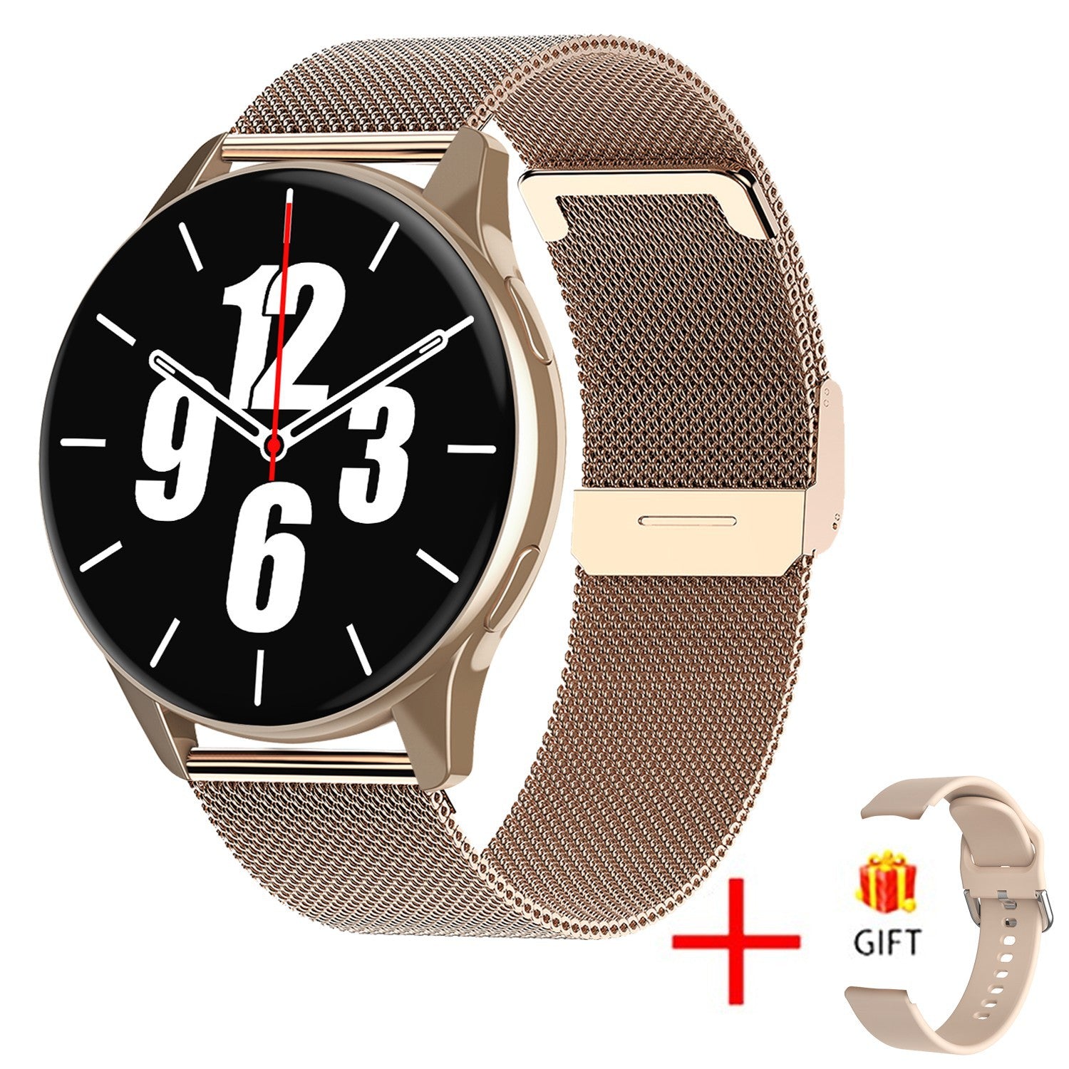 New Round Smart Watch Bluetooth Women Fitness Bracelet