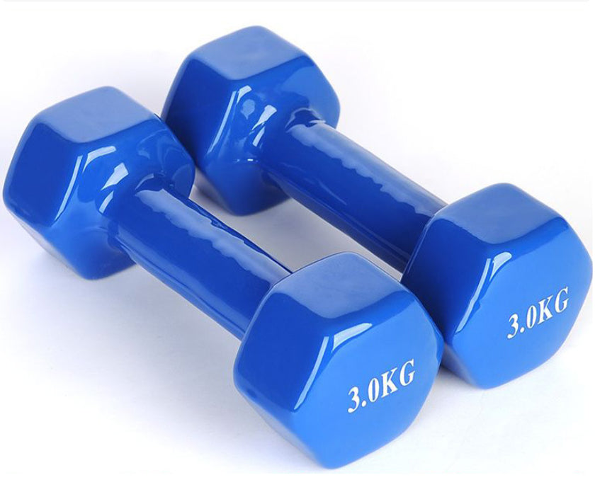 Hexagonal Frosted Dumbbells For Home Fitness Training