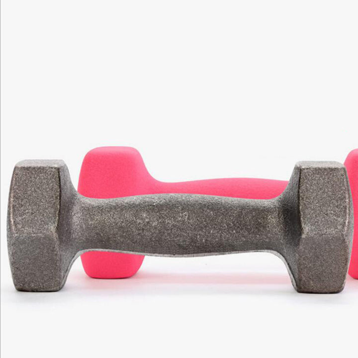 Hexagonal Frosted Dumbbells For Home Fitness Training