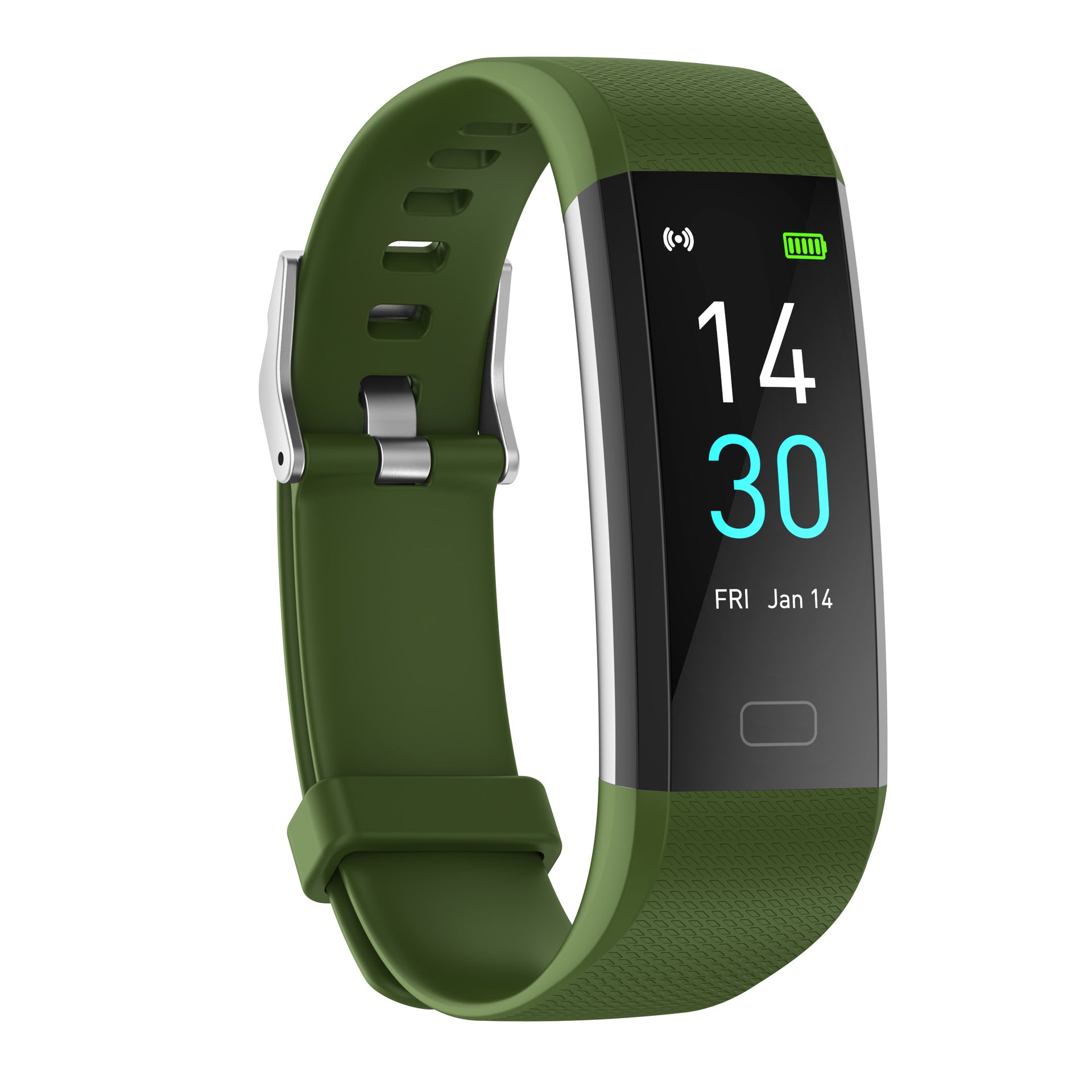 Smart Watch With Heart Rate, Blood Pressure, Steps, And Temperature Tracking