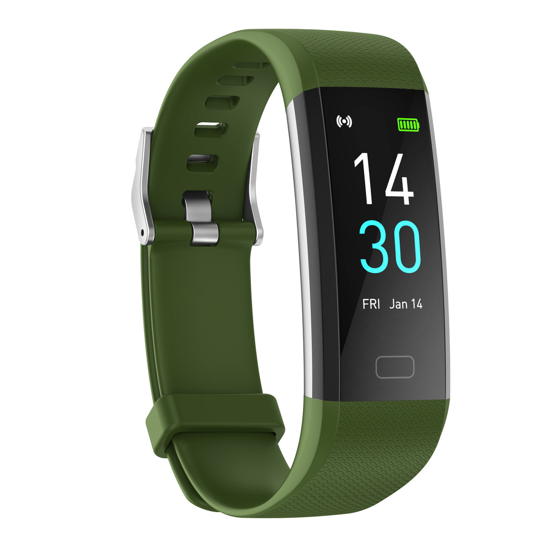 Smart Watch With Heart Rate, Blood Pressure, Steps, And Temperature Tracking
