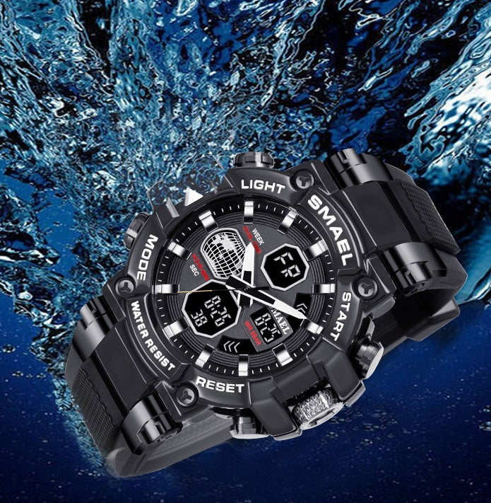 Men’s Sports Fitness Watch With Dual Display