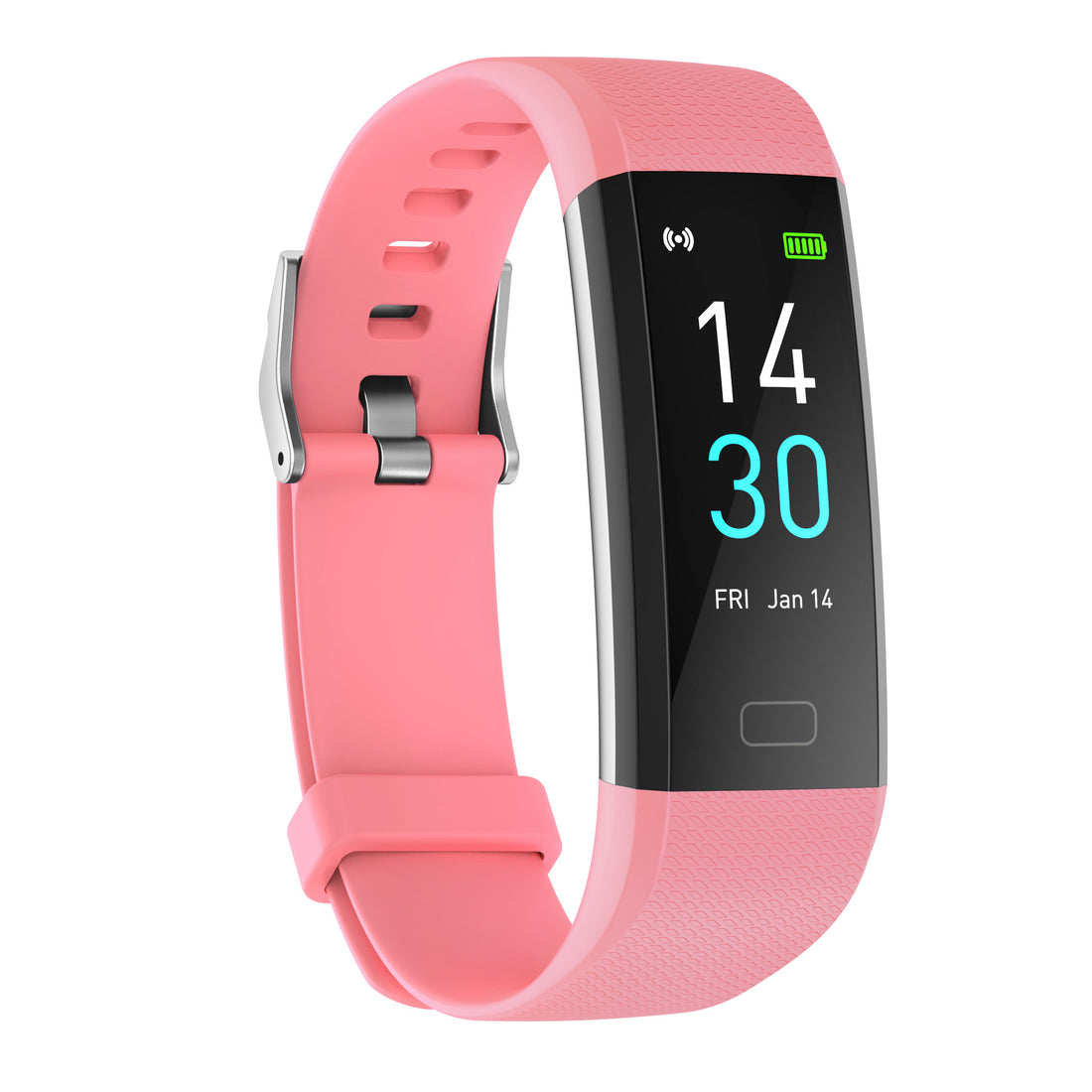 Smart Watch With Heart Rate, Blood Pressure, Steps, And Temperature Tracking