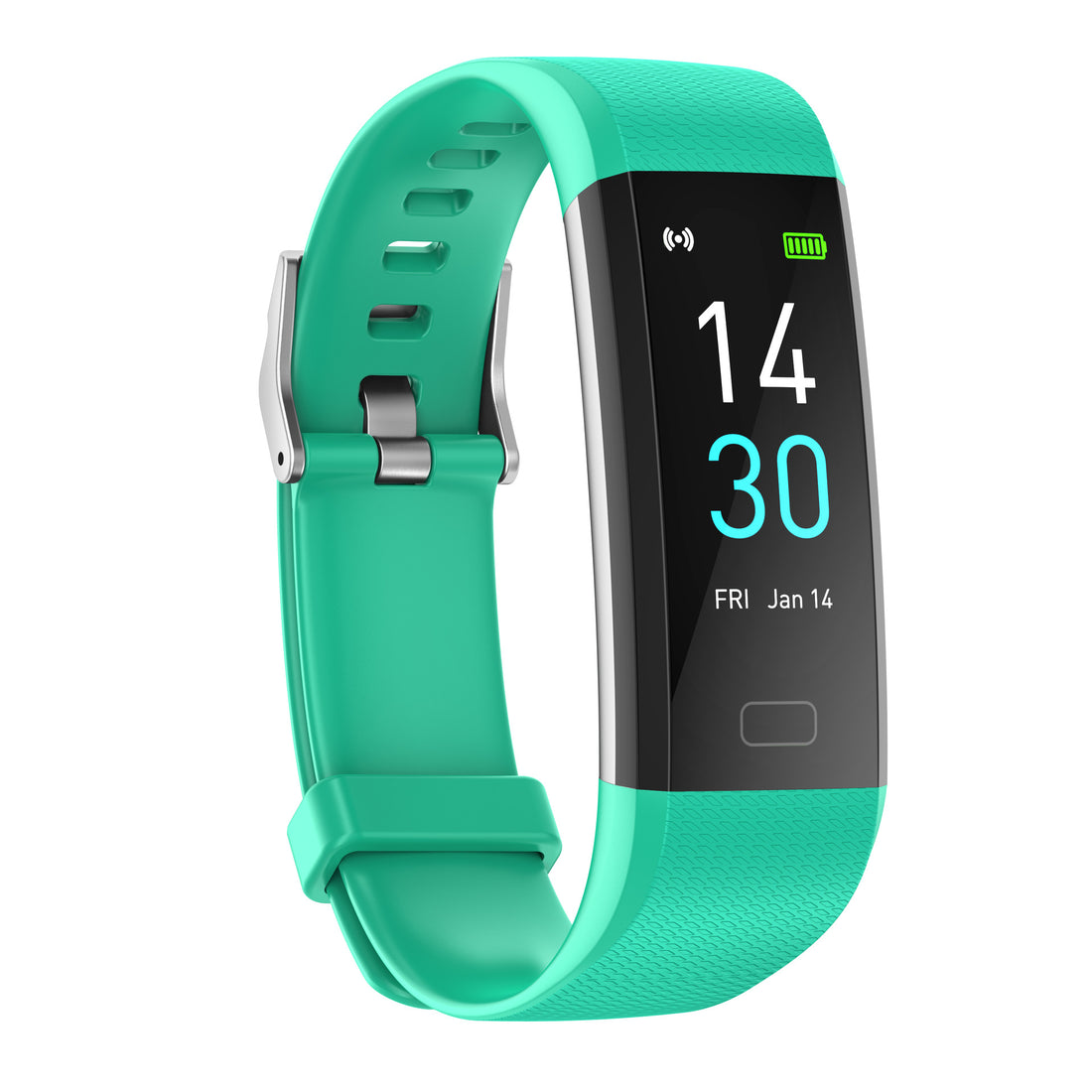 Smart Watch With Heart Rate, Blood Pressure, Steps, And Temperature Tracking